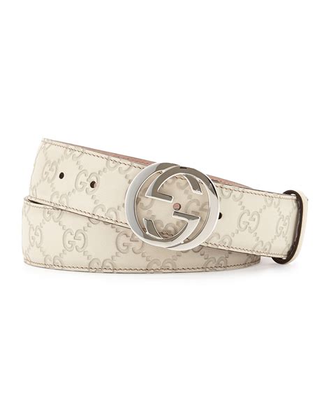 gucci belt women white.